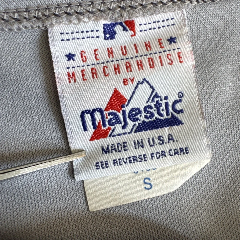 Majestic Cleveland Indians‎ Jersey vtg vintage grey jersey OG MLB baseball Small - Picture 3 of 10